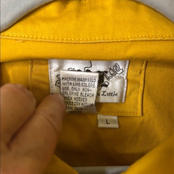 Live a Little Yellow Utility Jacket with Classic Lapel - Picture 6 of 8